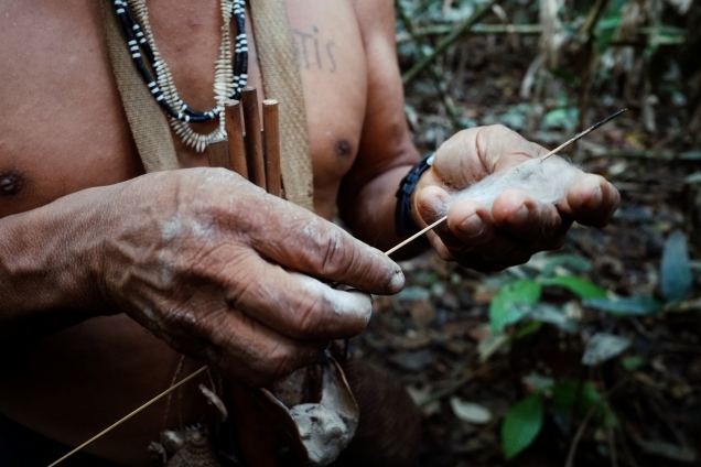 tribal-elder-binan-tukum-hunting-with-his-son-for-monkeys-in-the-rainforest_gettyimages-1015738326_lazlo-mates